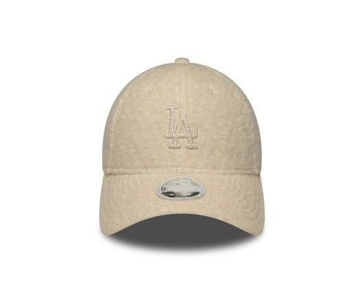 Womens Cap New Era - MLB Winter Borg Teddy 9FORTY M-CROWN - LA Dodgers - Cream