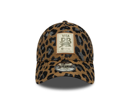 Womens Cap New Era - F1 Leopard 9FORTY - Visa Cash App RB - Brown