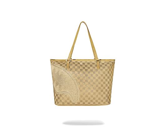 Bag Sprayground - 2 Tone Gold Trinity Tote