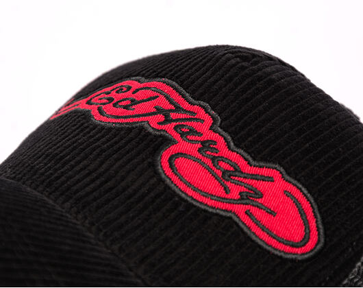 Cap Ed Hardy - Embroidery Applique Cord 5 Panel Trucker Cap - Black