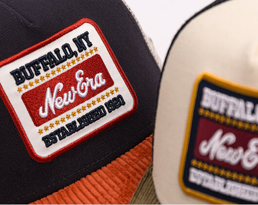 Cap New Era - Branded Patch Cord 9FORTY A-Frame Trucker - Navy / Warm Flame