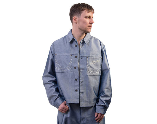 Kani Jeans Cropped Silver Denim Jacket
