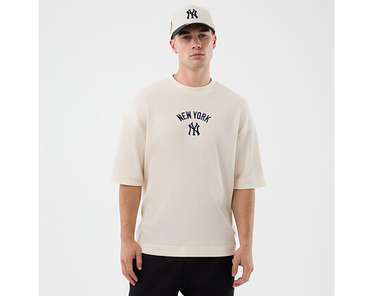 Tee New Era - MLB Waffle Box Tee - NY Yankees - Off White