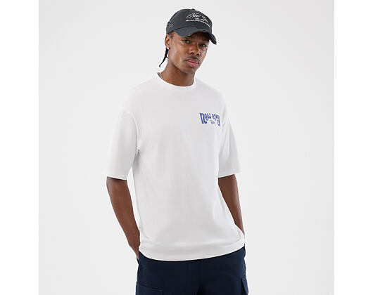 Tee New Era - Branded PIzza Time Graphic Oversized Tee - White