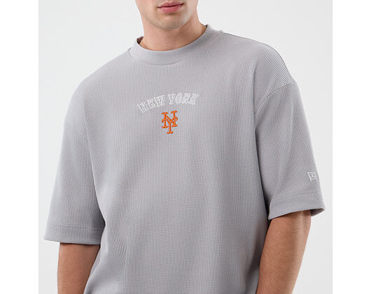 Tee New Era - MLB Waffle Box Tee - NY Mets - Grey
