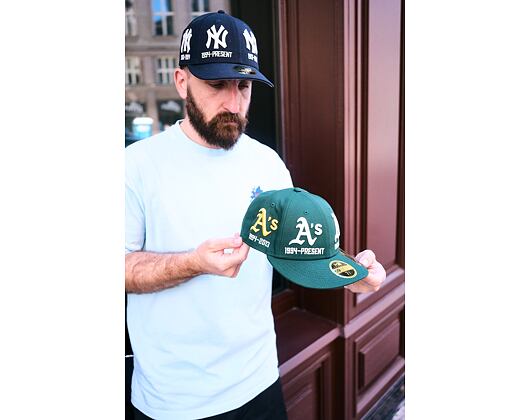 Cap New Era - MLB IMAGE DROP All-Over 59FIFTY Low Profile - Oakland Athletics - Green
