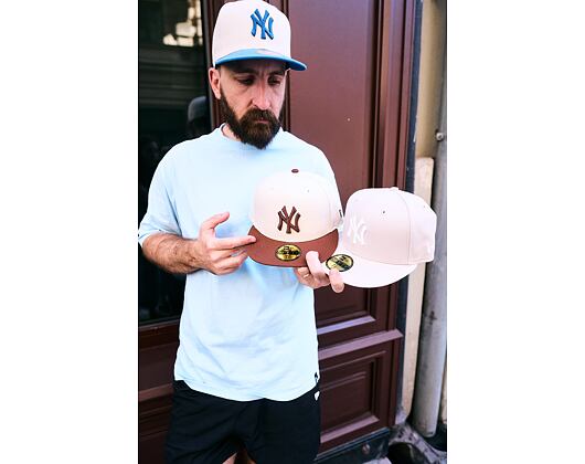 Cap New Era - MLB Essential 59FIFTY - NY Yankees - Stone / White