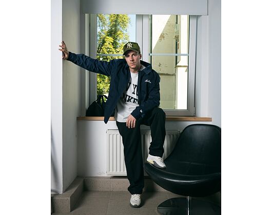 Jacket New Era - Branded Shacket - Navy