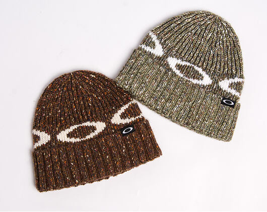 Beanie Oakley - W. Ellipse Ribbed Beanie - Dark Umber