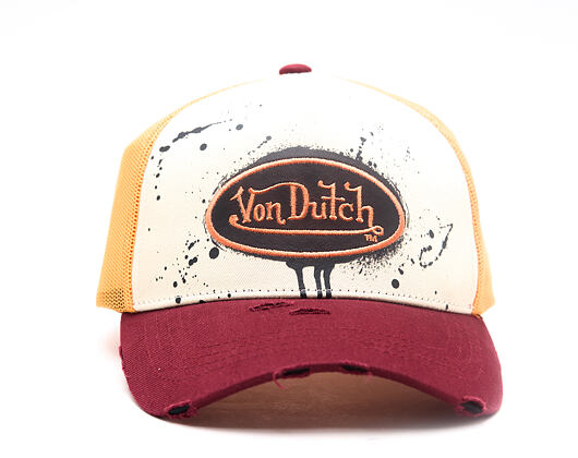 Cap Von Dutch - Baseball - Print & Embroidery - Red / Yellow