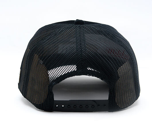 Womens Cap Von Dutch - Baseball - Velvet Rhinestone Logo - Black