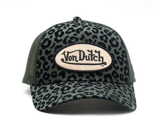 Womens Cap Von Dutch - Baseball - Velvet Print Embroidery - Camo