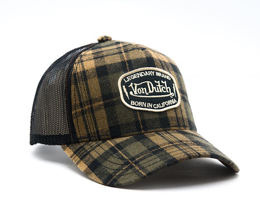 Cap Von Dutch - Baseball - Checkered Patch - Brown
