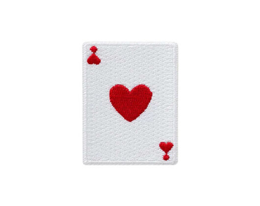 Patch Monoquick - Srdcová karta 5,1 x 3,9 cm