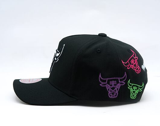 Cap Mitchell & Ness - NBA 404 Club Neon Pro Snapback - Chicago Bulls - Black