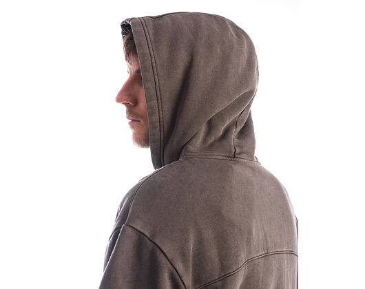 Sweatshirt Champion - Washed Black Hoodie Full Zip Sweatshirt