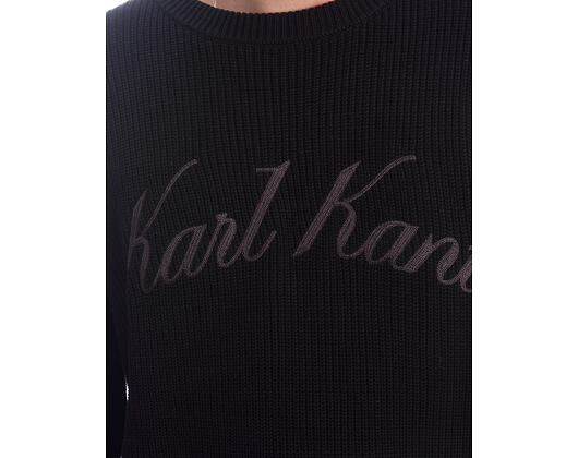 Sweatshirt Karl Kani - KK Script Knit Oversized Crew - Black