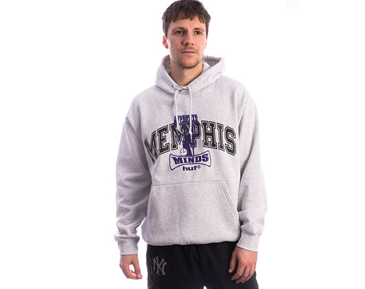 Sweatshirt Huf - Three 6 Mafia Memphis Po Hoodie - Heather Grey