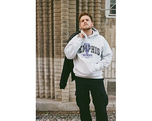 Sweatshirt Huf - Three 6 Mafia Memphis Po Hoodie - Heather Grey