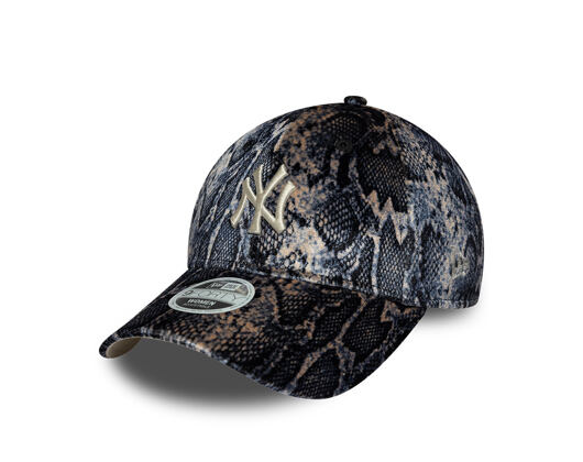 Womens Cap New Era - MLB Snake Print 9FORTY - NY Yankees - Black / Blush Pink