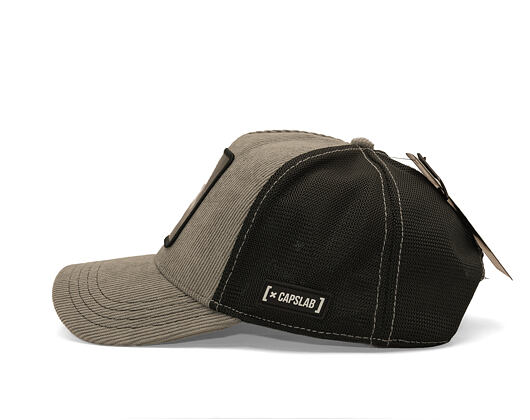 Cap Capslab - Einstein Thug Life Trucker - Grey Corduroy / Black