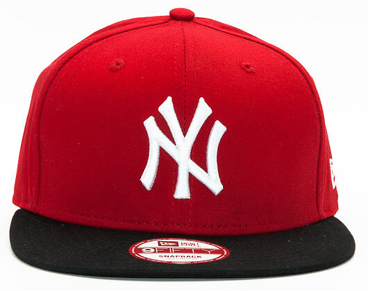 New Era 9FIFTY Cotton Block New York Yankees Snapback Scarlet / Black Cap