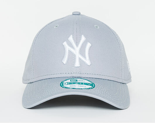 New Era 9FORTY MLB League Basic New York Yankees Strapback Grey / White Cap