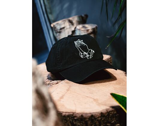 RIP N DIP Praying Hands Dad Hat RND4753 Black Cap