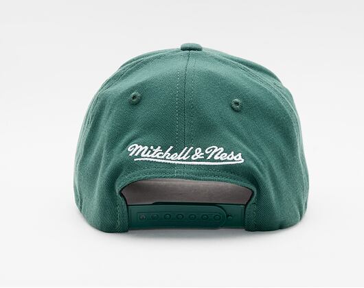 Mitchell & Ness Pinscript Redline Snapback Branded Dark Green Cap
