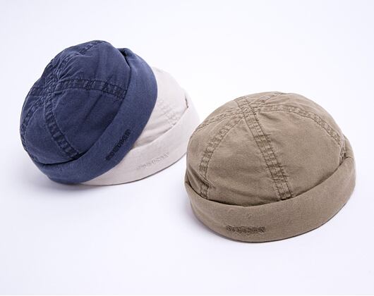 Stetson Docker Delave Organic Cotton 8821107 Washed Olive Docker Cap