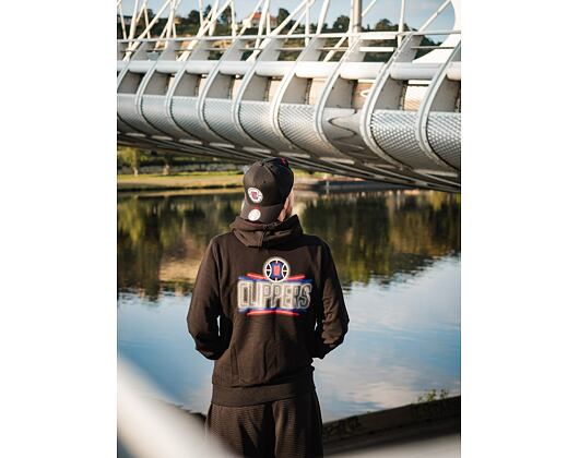 New Era NBA Neon Pull Over Hoody Los Angeles Clippers Black