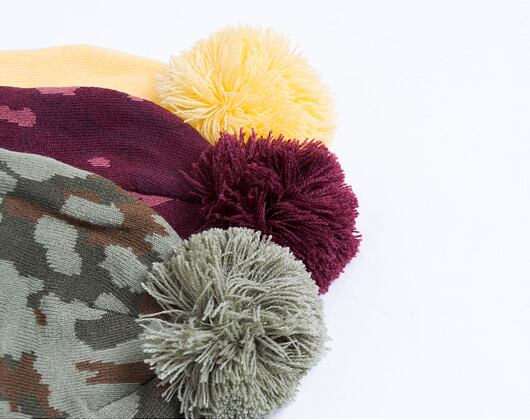 Ellesse Velly Camo Pom Pom Beanie Khaki