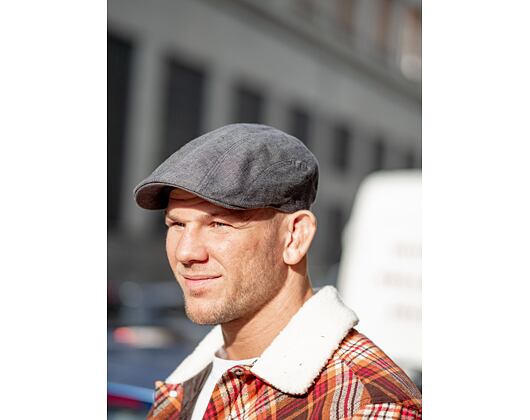 Stetson Ivy Cap Linen 6123101 Grey Flat Cap
