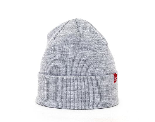 éS Block Beanie Grey Heather