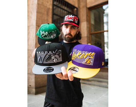 New Era 9FIFTY NBA Team Wordmark Los Angeles Lakers Snapback Team Color Cap