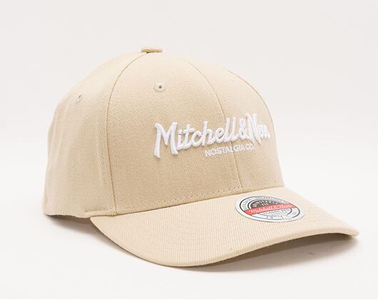 Mitchell & Ness Pinscript Classic Red Branded Wheat Cap