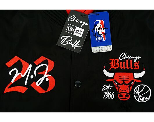 Custom Bunda New Era x Adam Wave Chicago Bulls Tribute Bomber Black / Red