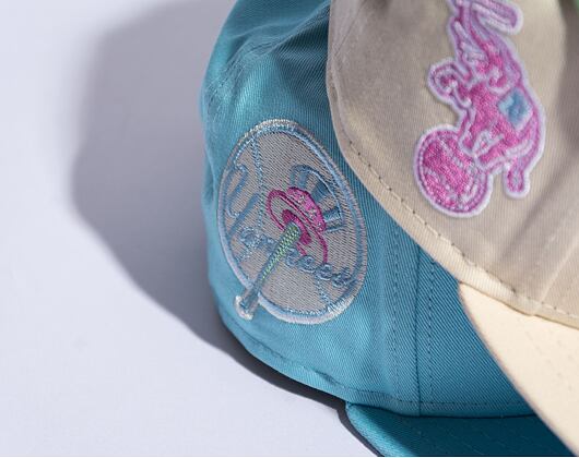 Kšiltovka New Era 9FIFTY MLB Pastel Patch Oakland Athletics Light Cream / White