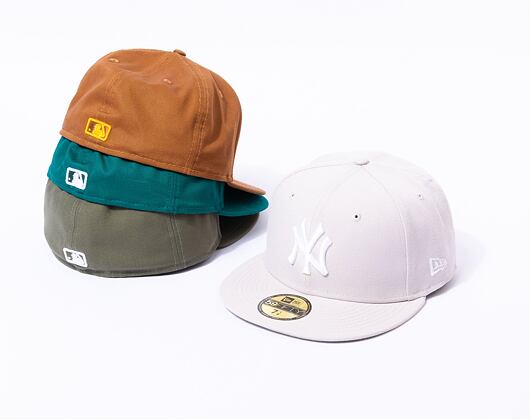 Kšiltovka New Era - MLB Essential 59FIFTY - NY Yankees - Stone / White