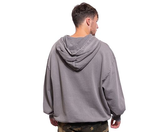 Mikina Brandit Acid Washed Oversized Hoody Asphalt