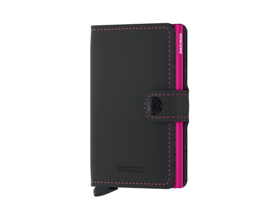 Peněženka Secrid Miniwallet Matte Black & Fuchsia