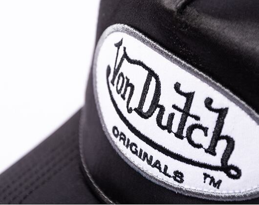 Kšiltovka Von Dutch Trucker Boston - Satin - Black/Grey