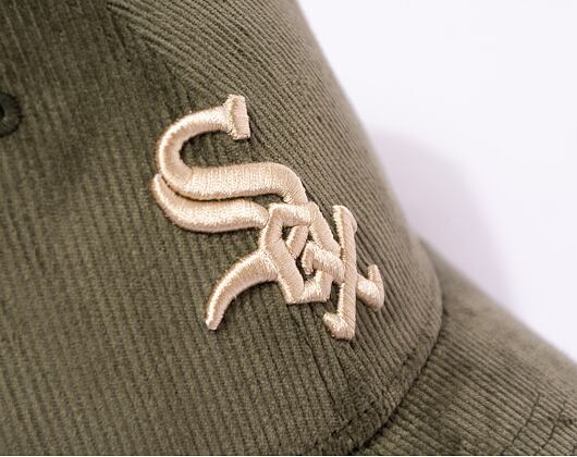 Kšiltovka New Era 9FORTY MLB Cord Chicago White Sox New Olive / Stone