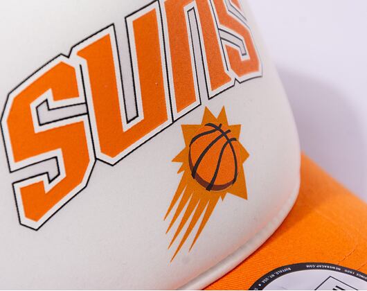 Kšiltovka New Era 9FORTY A-Frame Trucker NBA Retro Phoenix Suns Orange Popsicle / New Orchid