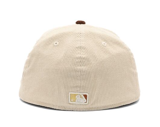 Kšiltovka New Era 59FIFTY MLB Cord Los Angeles Dodgers Stone / Caramel Brown / Pineapple