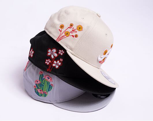 Kšiltovka New Era 9FIFTY MLB Flower Icon Atlanta Braves Stone