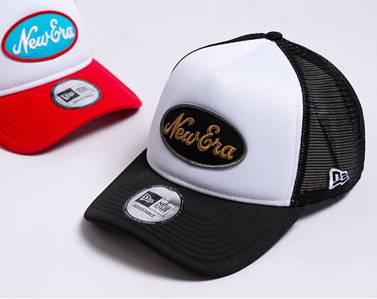 Kšiltovka New Era 9FORTY A-Frame Trucker Oval Black / White