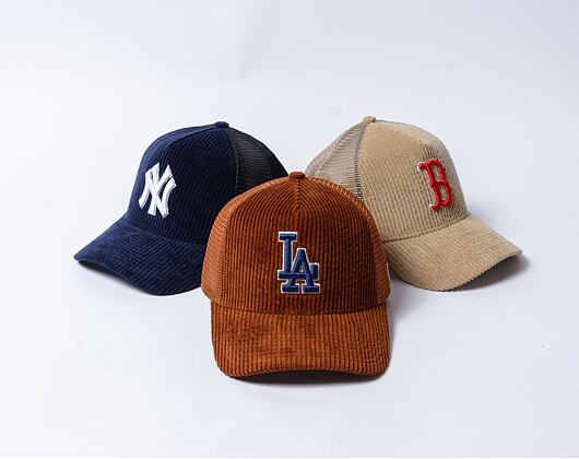 Kšiltovka New Era - 9FORTY Trucker Cord - LA Dodgers - Brown