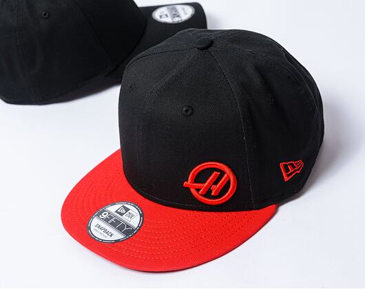 Kšiltovka New Era - F1 9FIFTY - Haas Formula 1 - Black / Scarlet