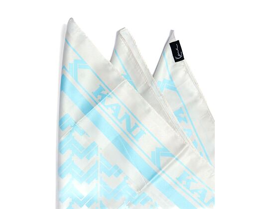 Šátek Karl Kani OG AOP Satin Scarf sand/light blue